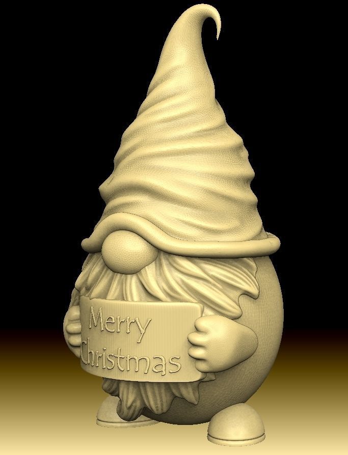 Gnome toy 3D print model_9