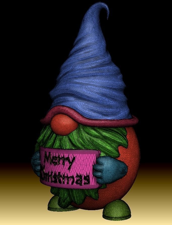 Gnome toy 3D print model_1