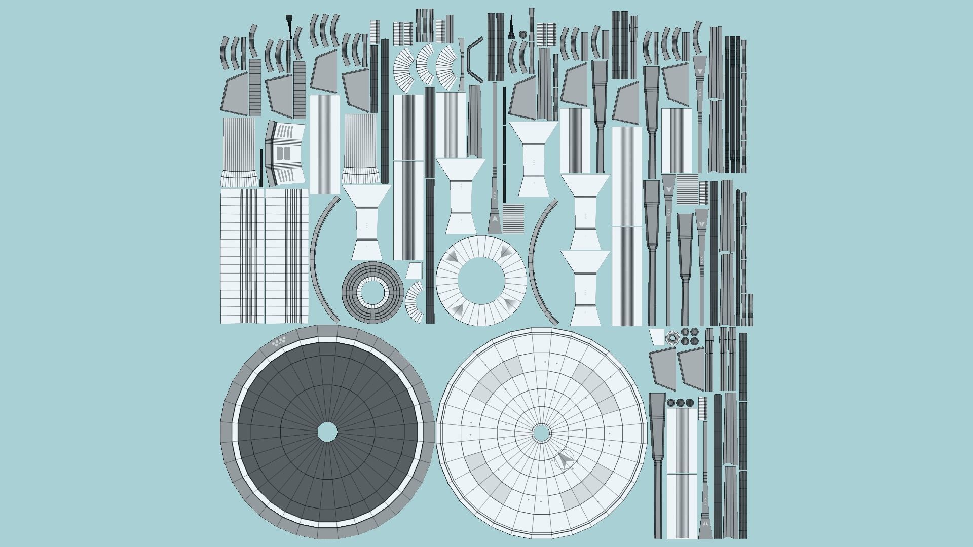 10 Sci Fi Buildings Collection H - Metallic - Exterior Design _100