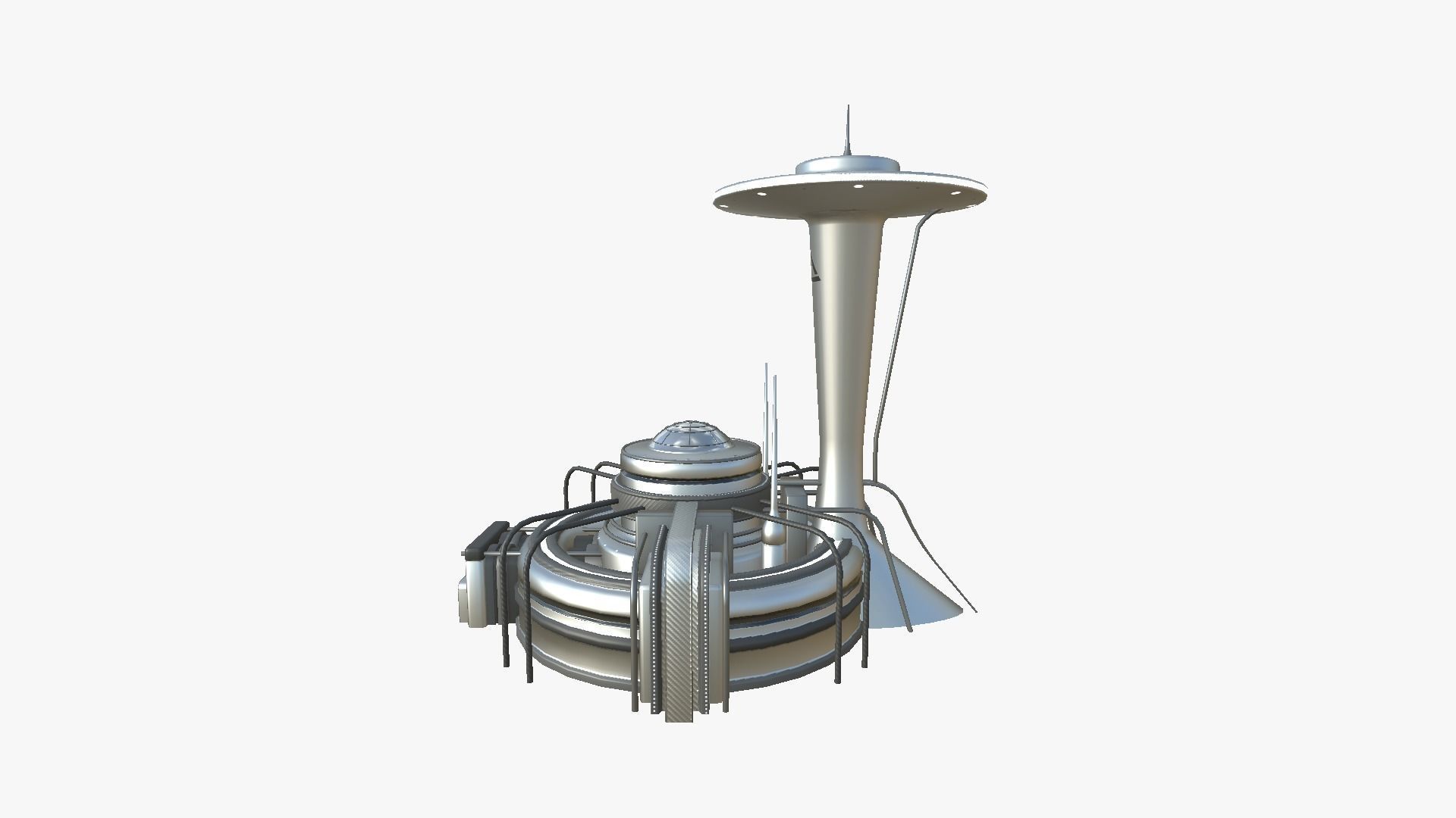 10 Sci Fi Buildings Collection H - Metallic - Exterior Design _118