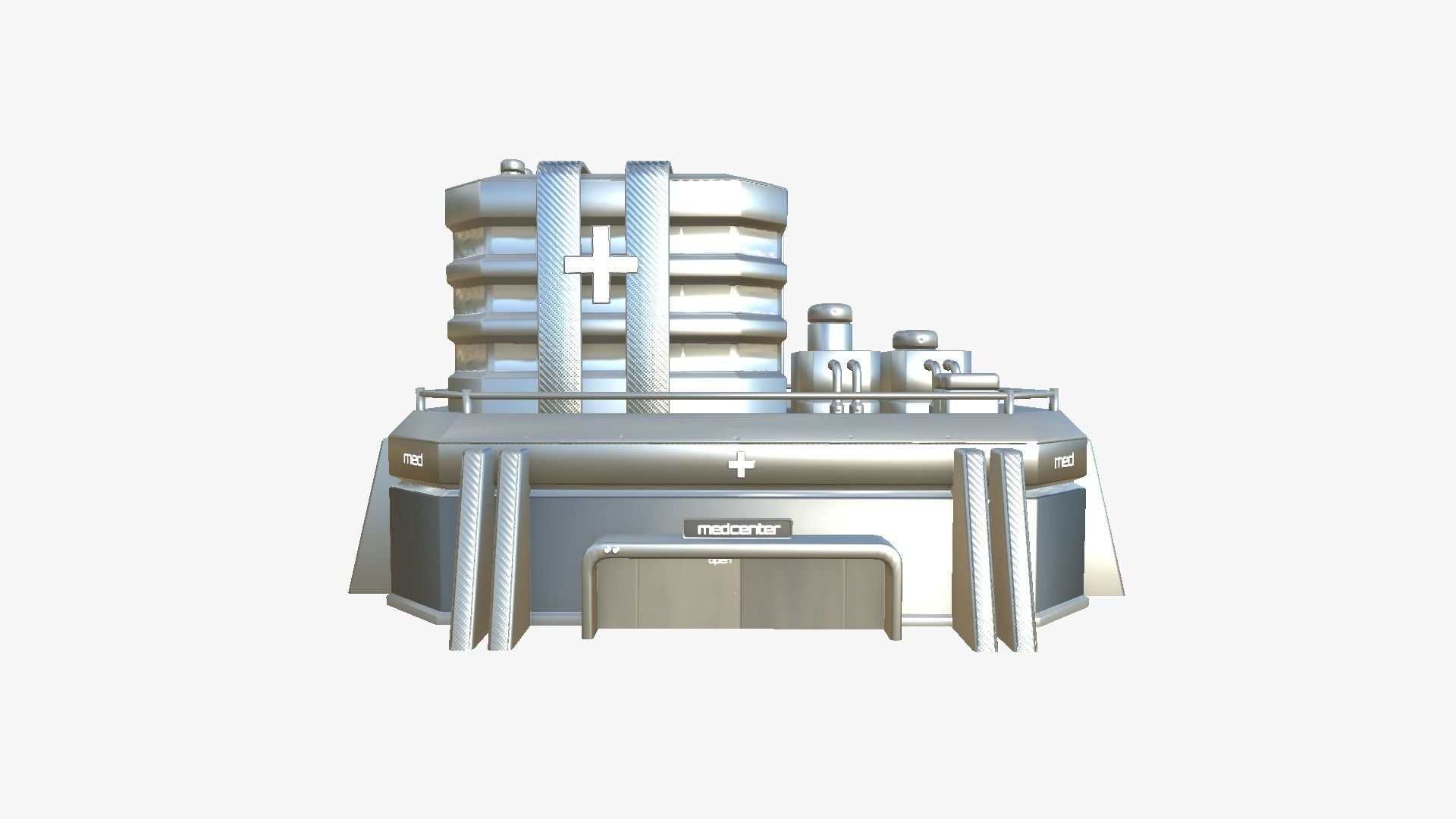 10 Sci Fi Buildings Collection H - Metallic - Exterior Design _74