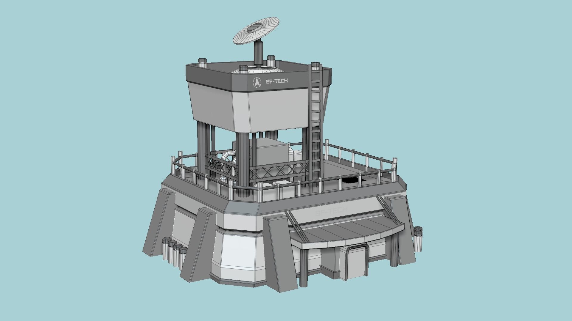 10 Sci Fi Buildings Collection H - Metallic - Exterior Design _89