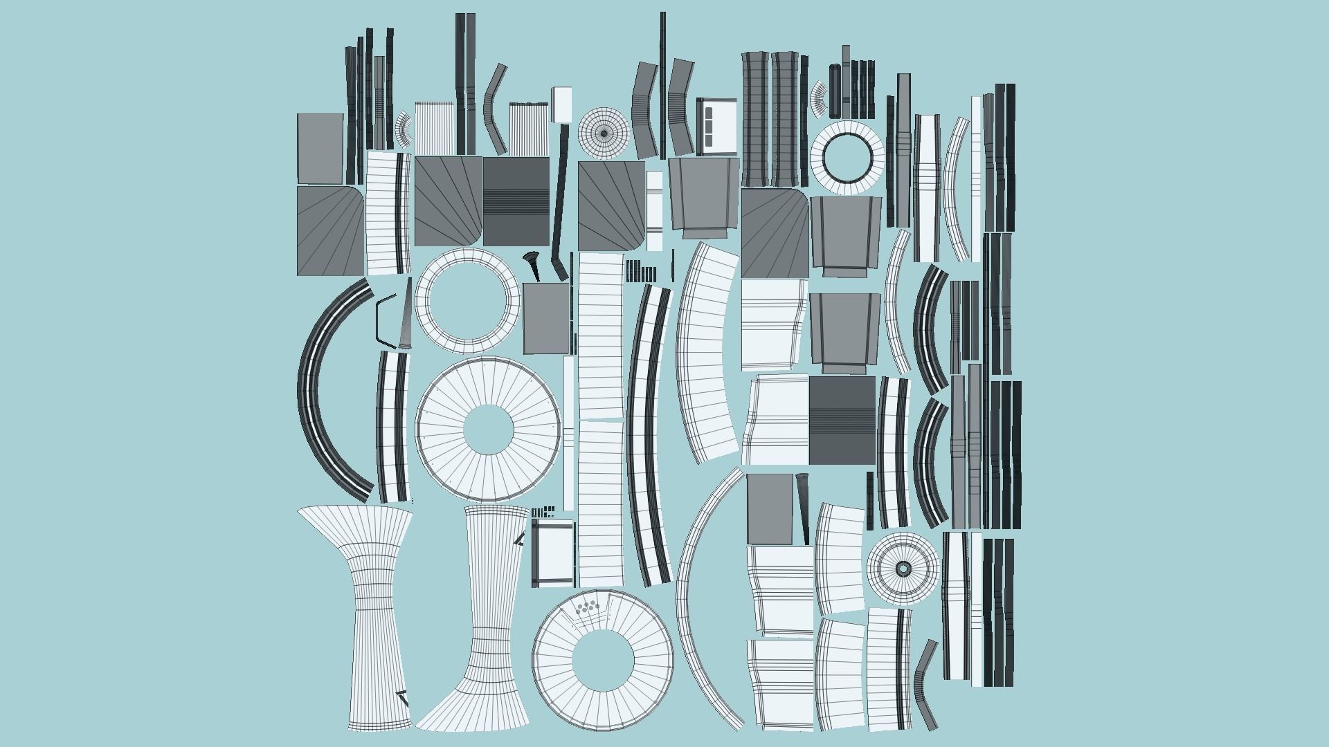 10 Sci Fi Buildings Collection H - Metallic - Exterior Design _122