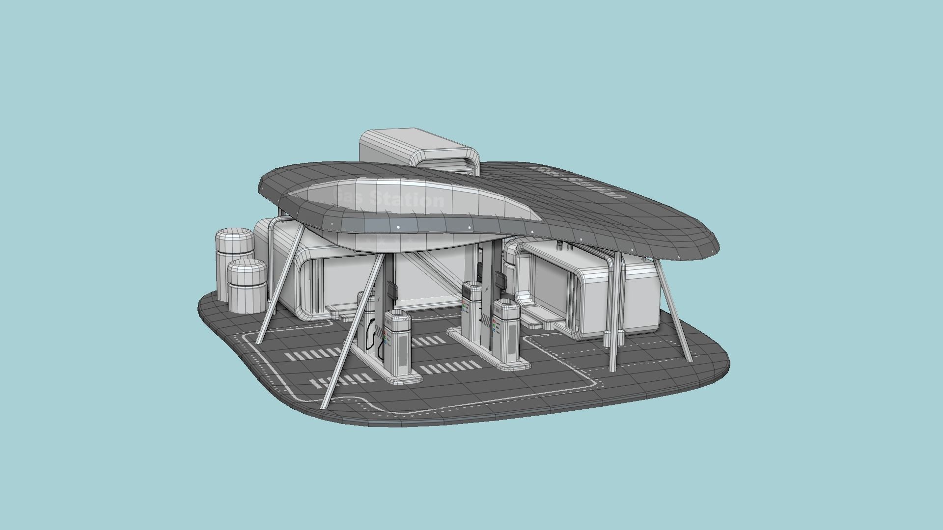 10 Sci Fi Buildings Collection H - Metallic - Exterior Design _32