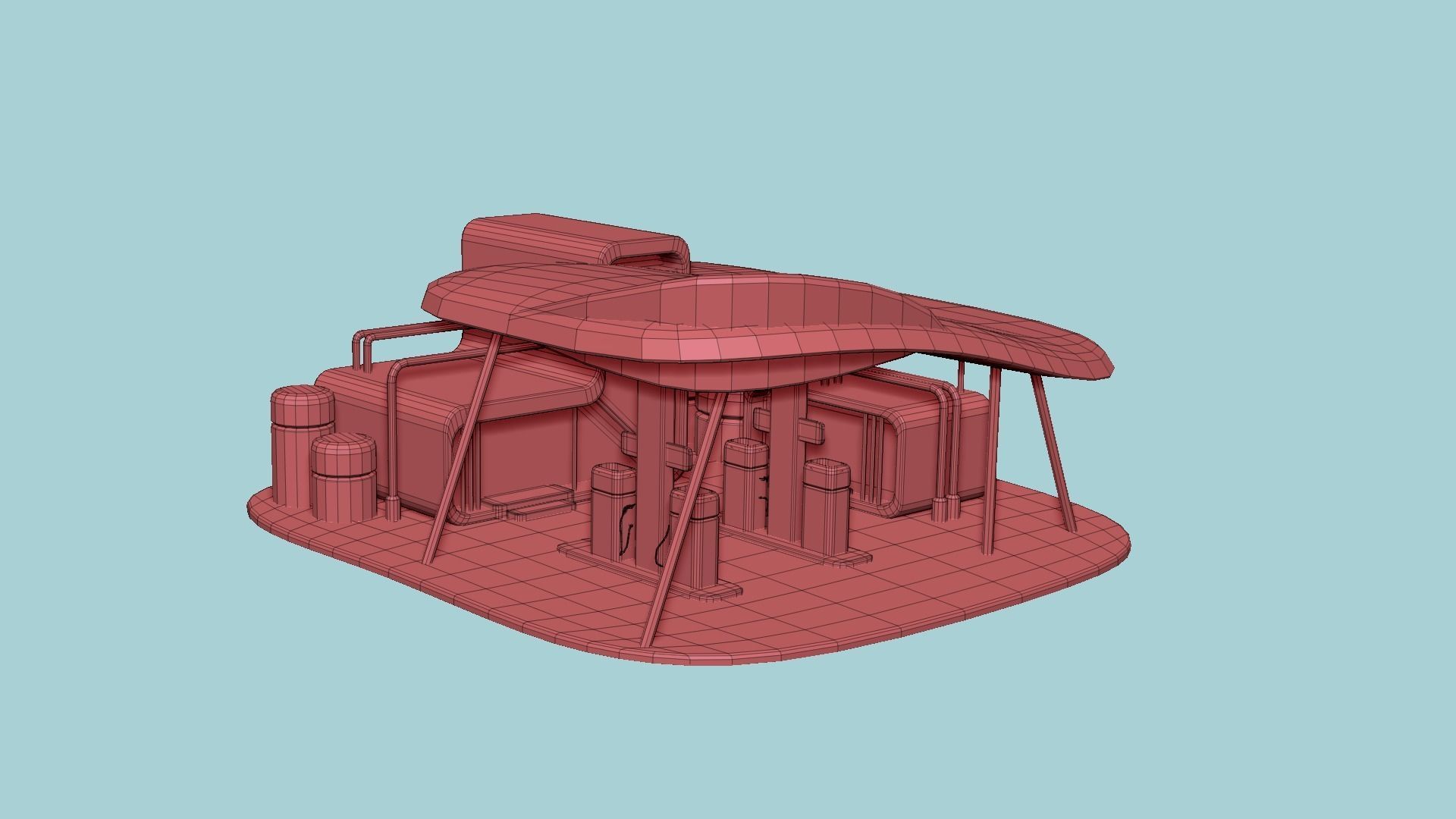 10 Sci Fi Buildings Collection H - Metallic - Exterior Design _27