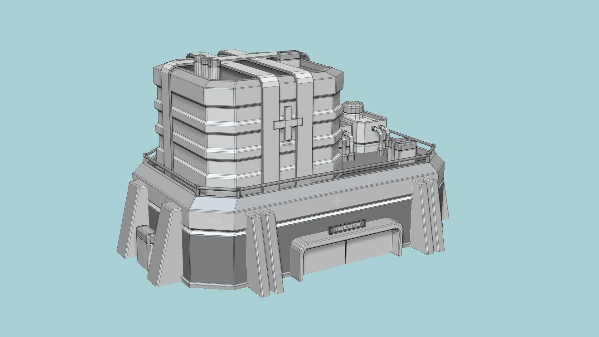 10 Sci Fi Buildings Collection H - Metallic - Exterior Design _77