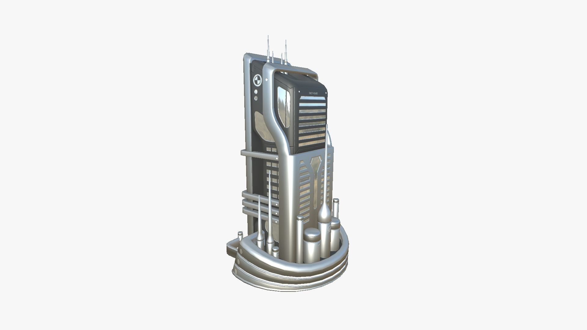 10 Sci Fi Buildings Collection H - Metallic - Exterior Design _20