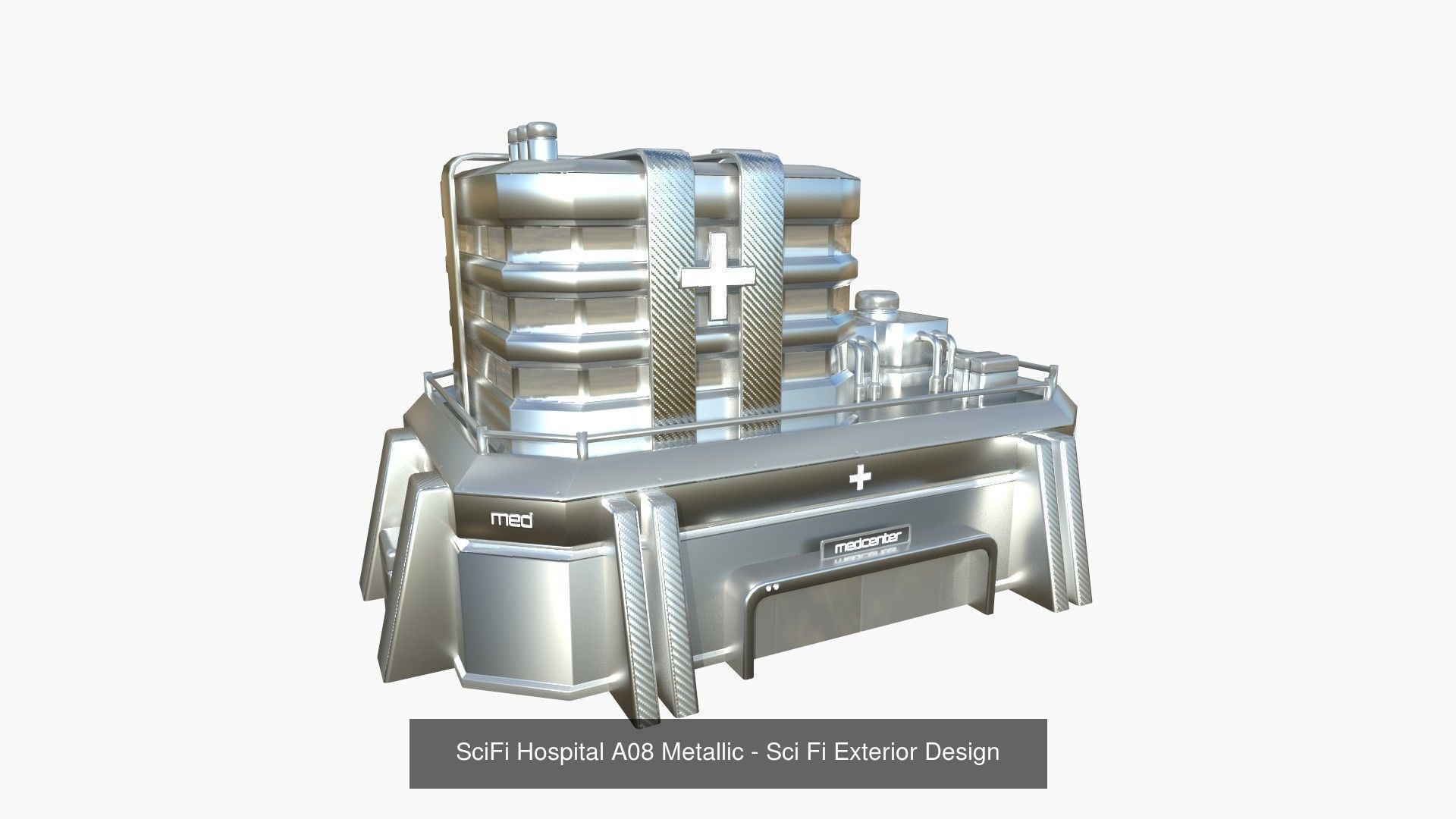 10 Sci Fi Buildings Collection H - Metallic - Exterior Design _6