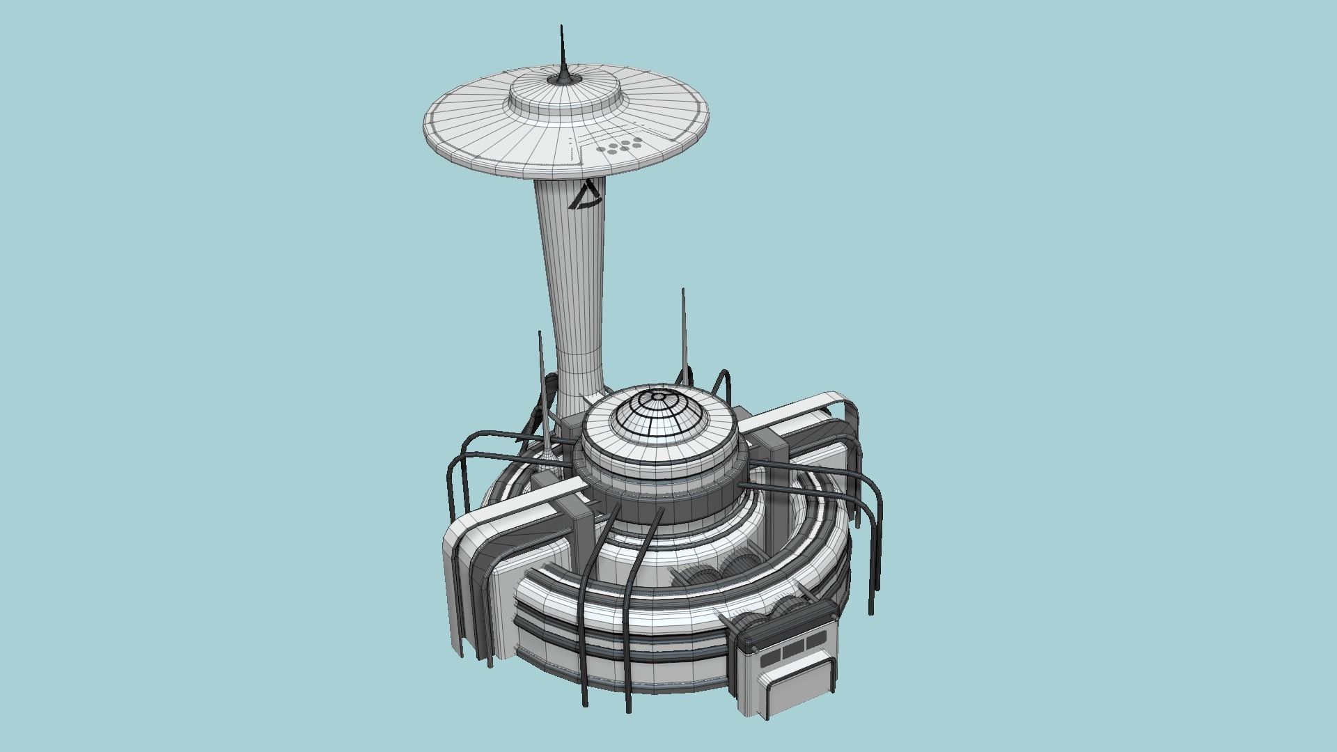 10 Sci Fi Buildings Collection H - Metallic - Exterior Design _121