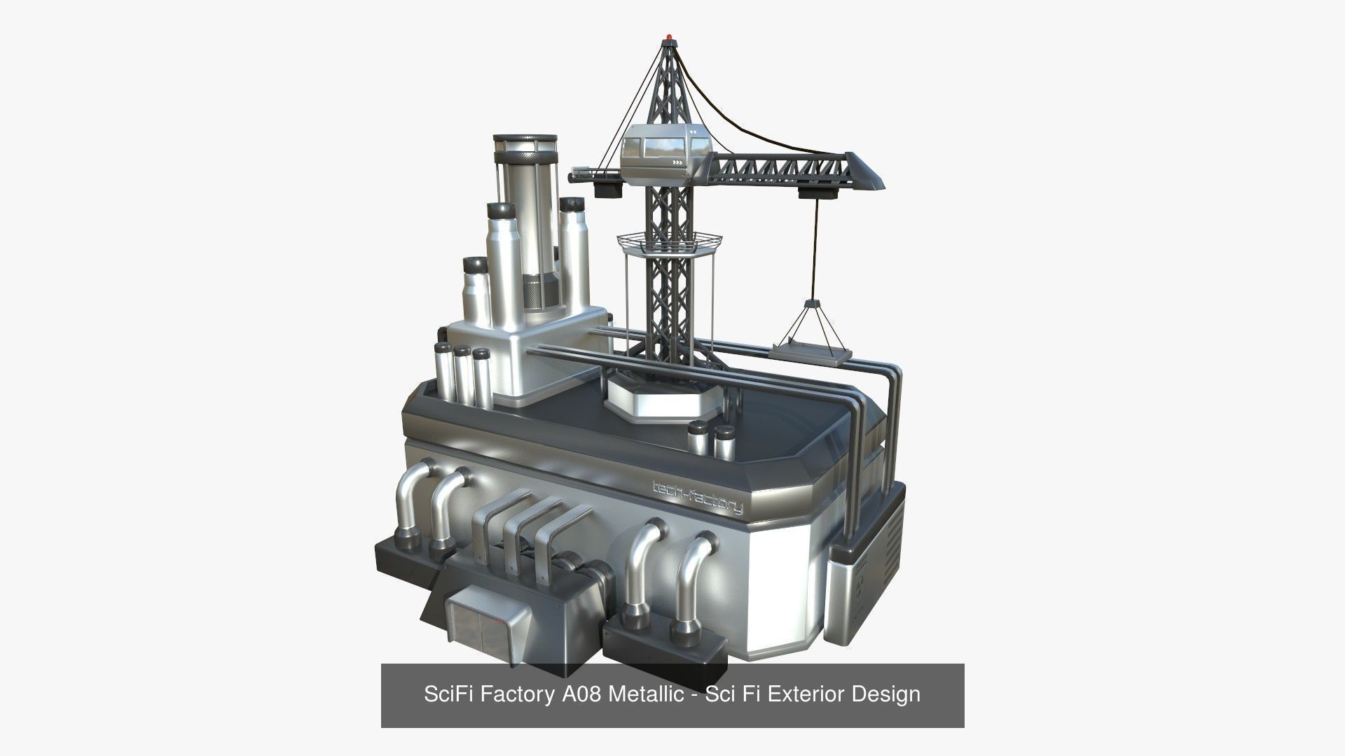 10 Sci Fi Buildings Collection H - Metallic - Exterior Design _9