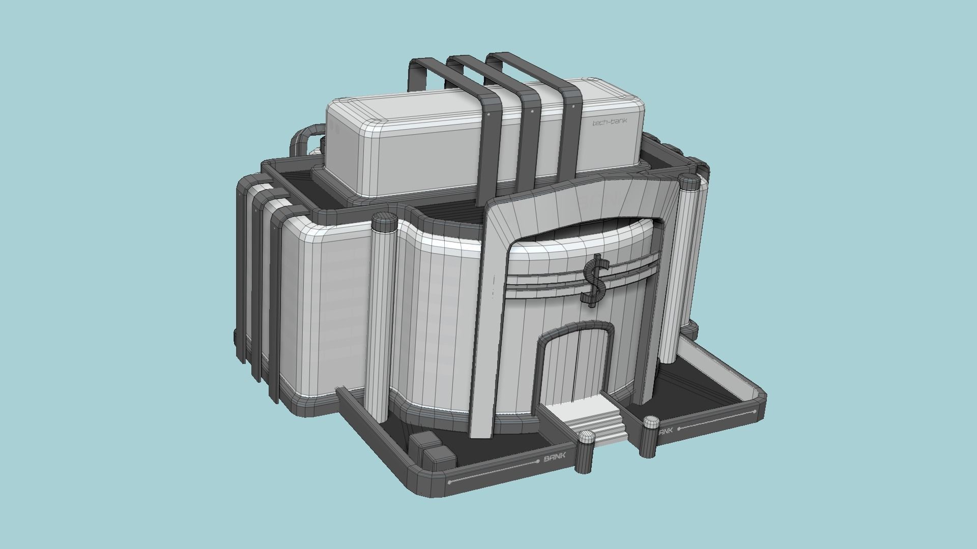 10 Sci Fi Buildings Collection H - Metallic - Exterior Design _44