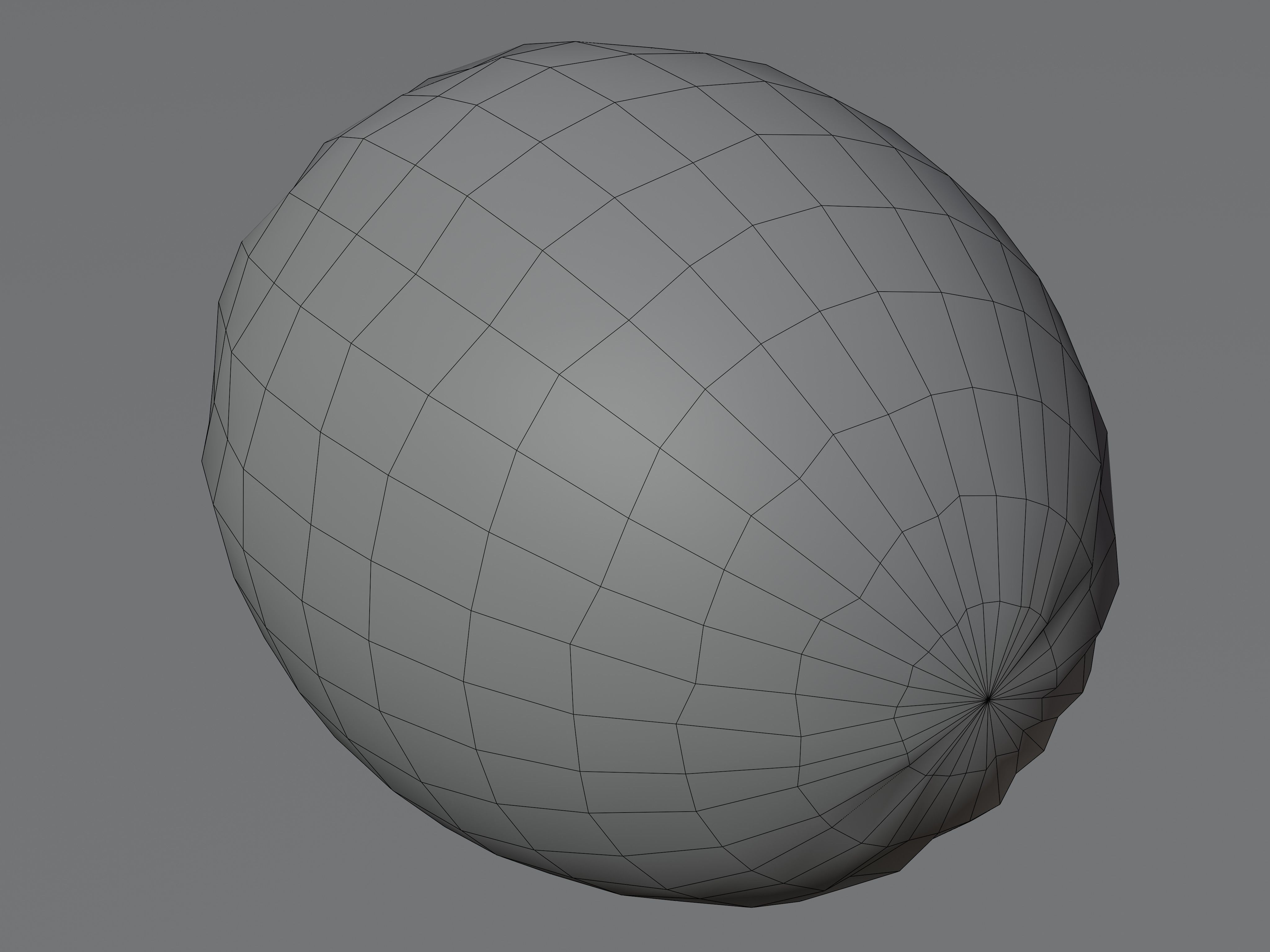 Coconuts - whole and half coconut Low-poly 3D model_7