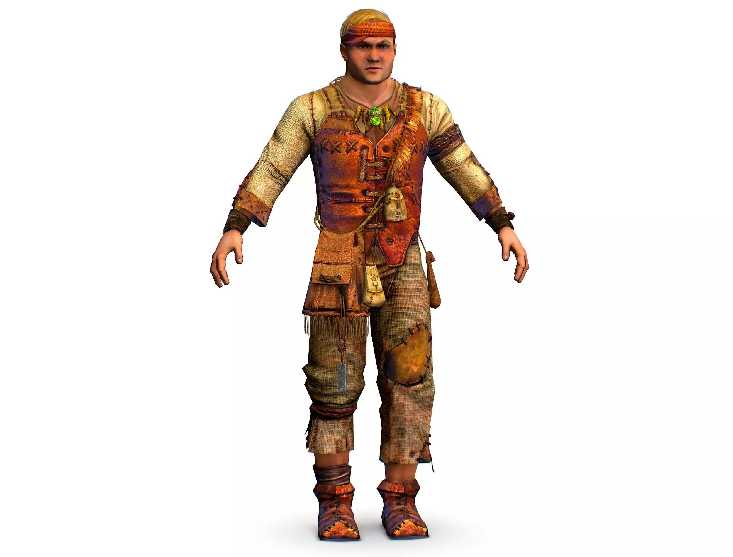 3D model Low Poly model Man Farmer Character VR / AR / low-poly | CGTrader