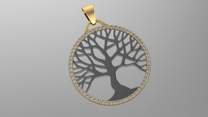 Tree of Life Jewel 3D print model