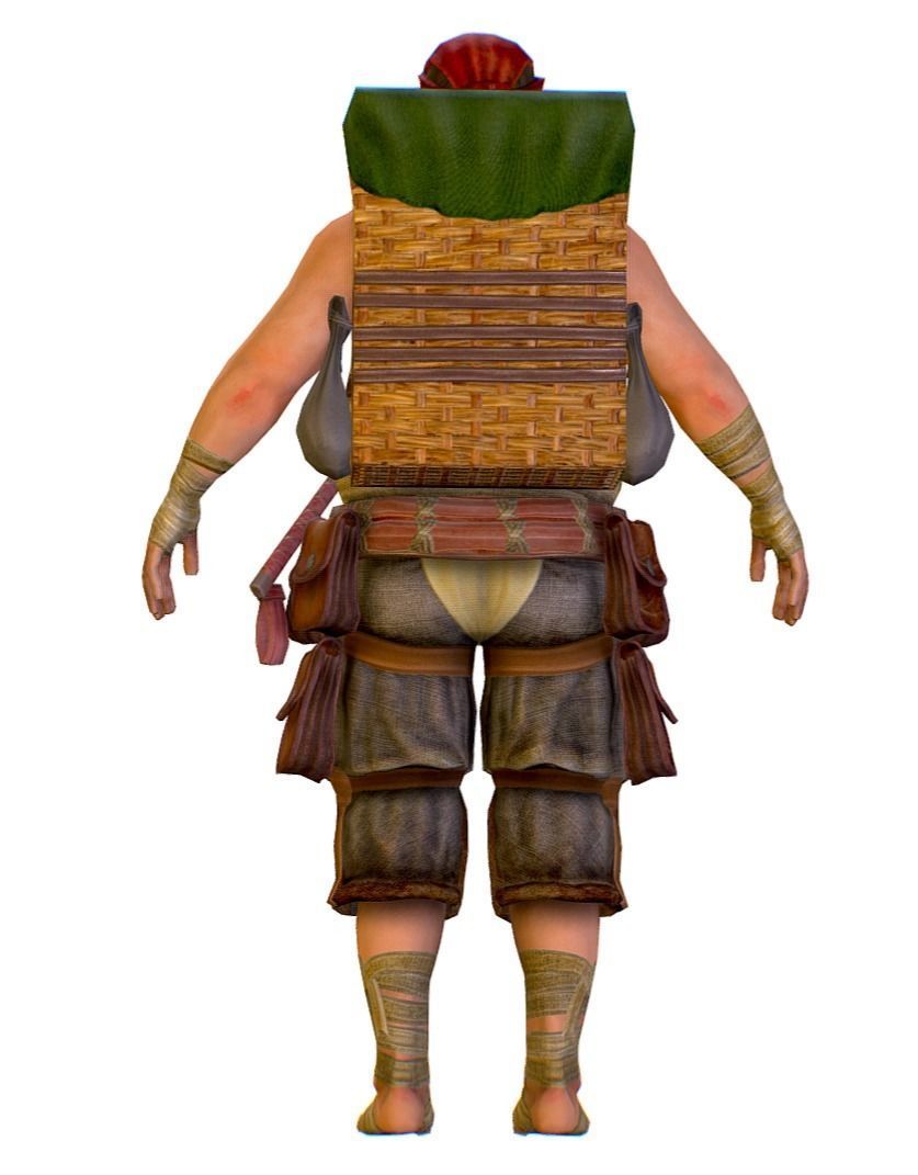 Low Poly model Man Salesman Character Low-poly 3D model_10