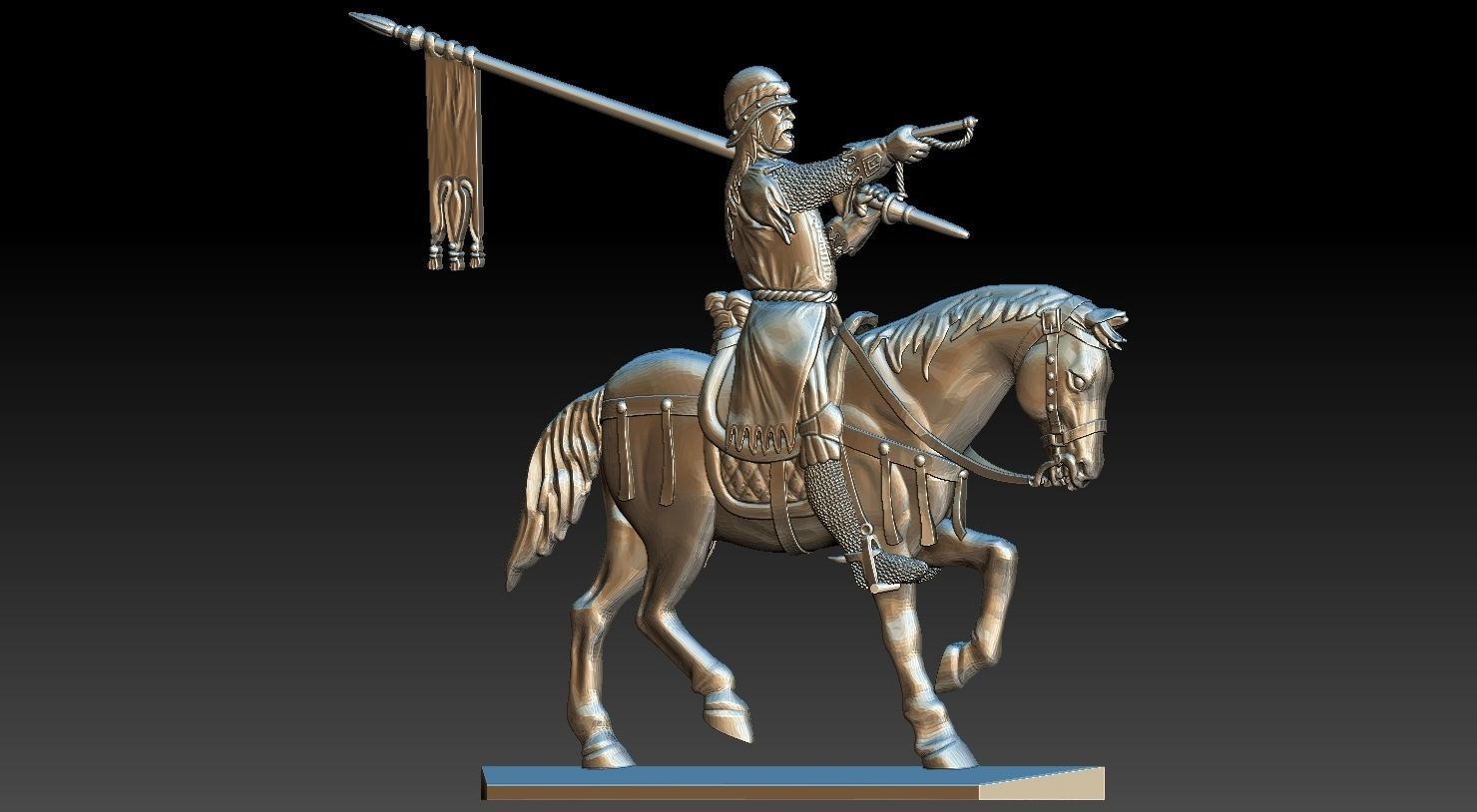 EQUESTRIAN KNIGHT 14  3D print model_8