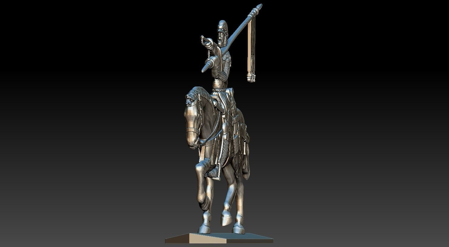 EQUESTRIAN KNIGHT 14  3D print model_14
