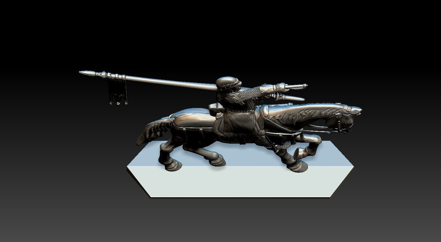 EQUESTRIAN KNIGHT 14  3D print model_23