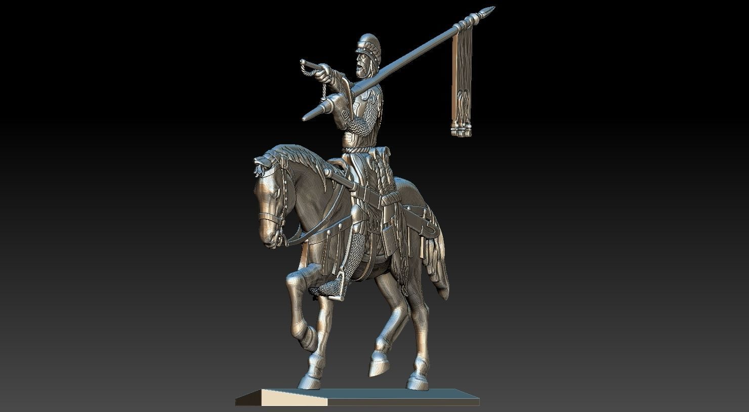 EQUESTRIAN KNIGHT 14  3D print model_15