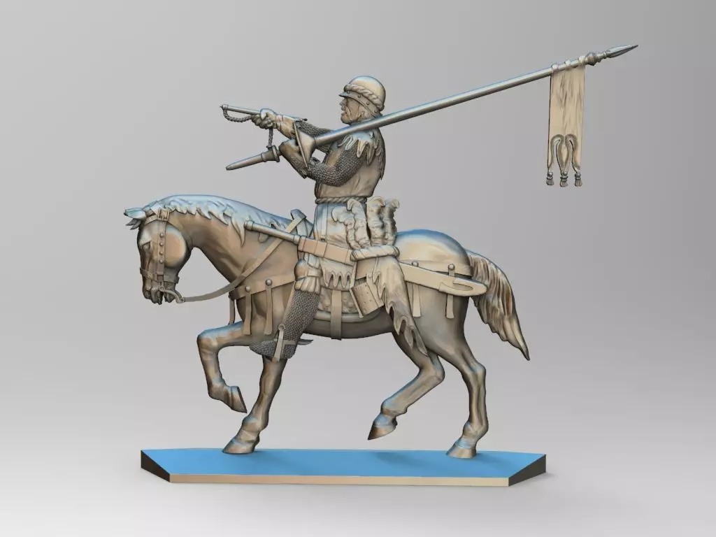 EQUESTRIAN KNIGHT 14  3D print model_0