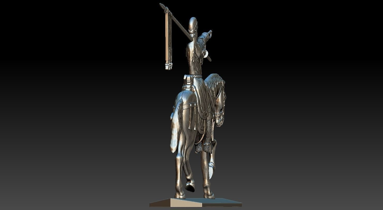 EQUESTRIAN KNIGHT 14  3D print model_29