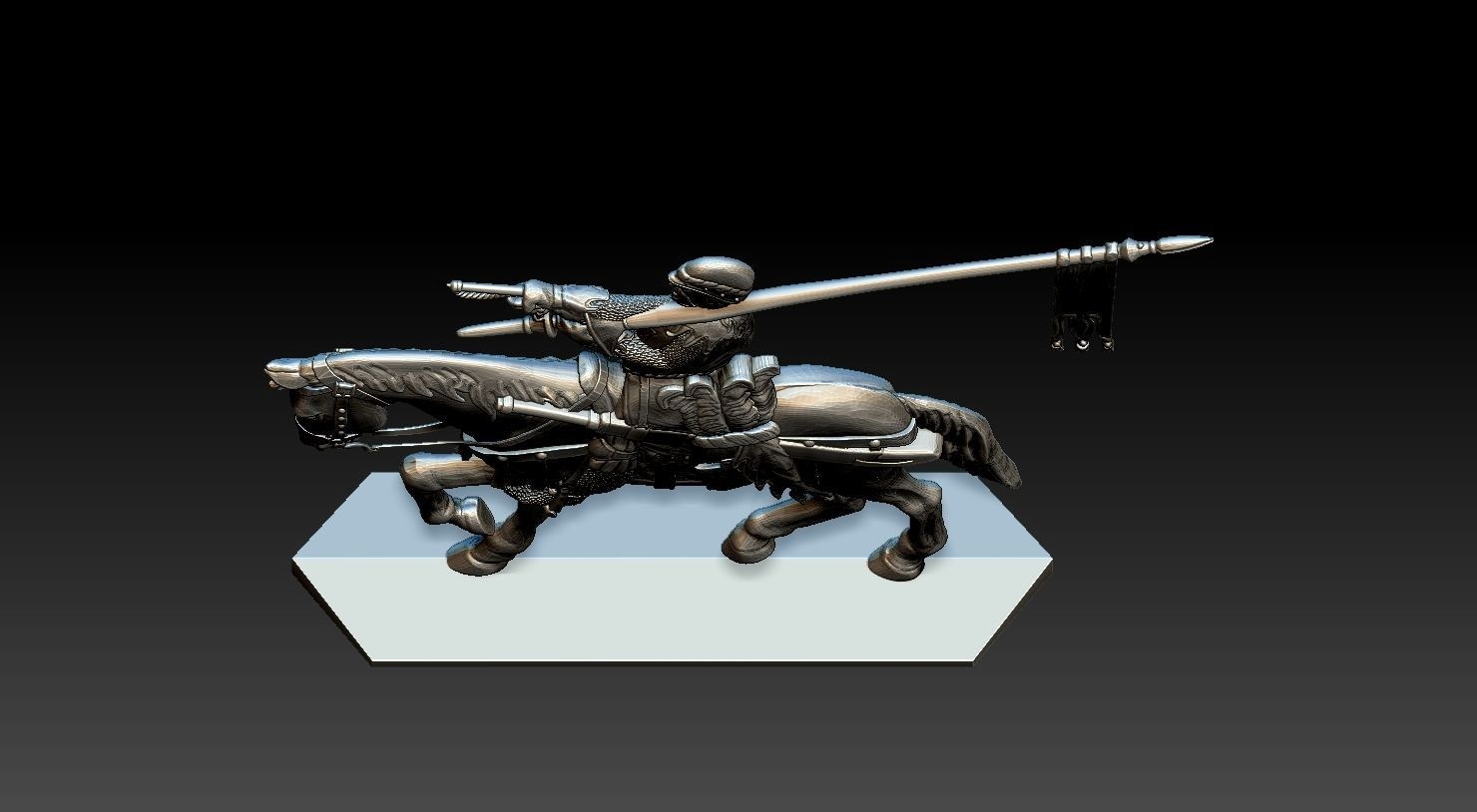 EQUESTRIAN KNIGHT 14  3D print model_21
