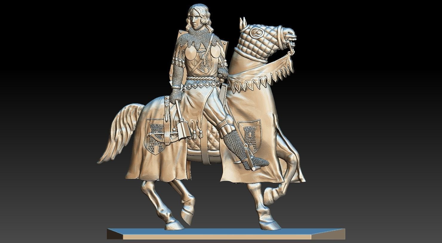 EQUESTRIAN KNIGHT 15 3D print model_13