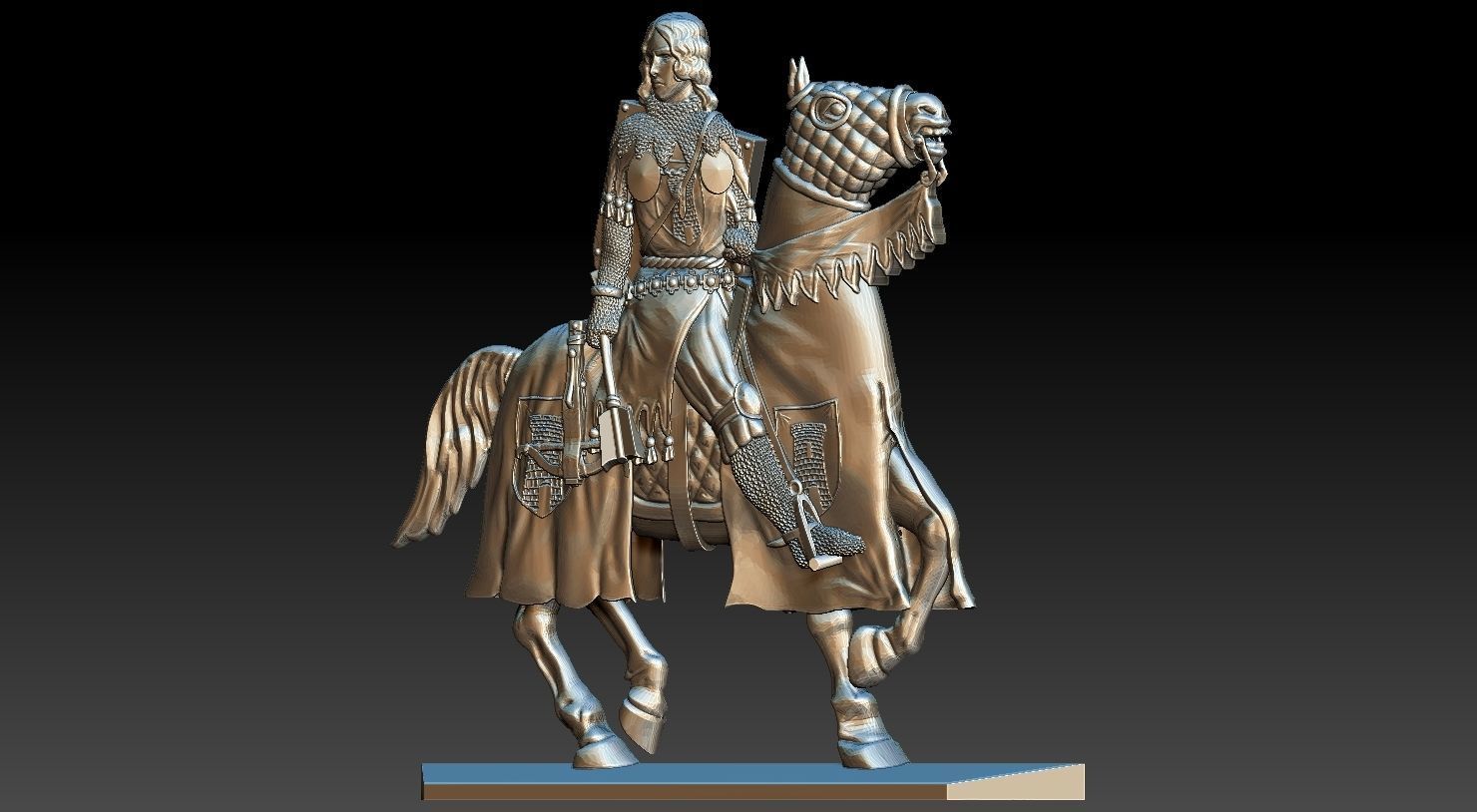 EQUESTRIAN KNIGHT 15 3D print model_21