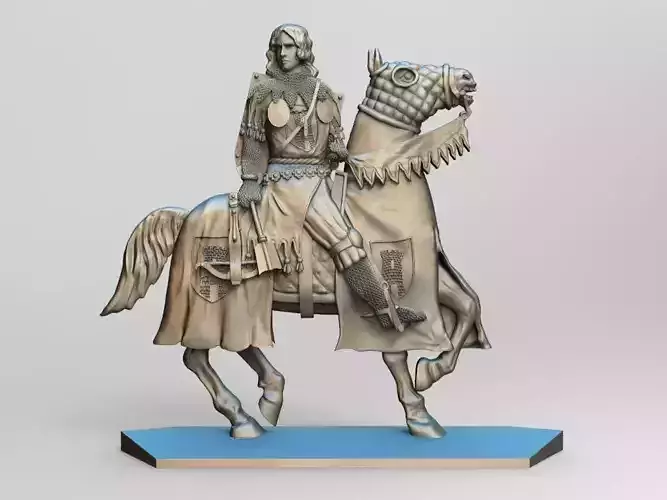 EQUESTRIAN KNIGHT 15 3D print model