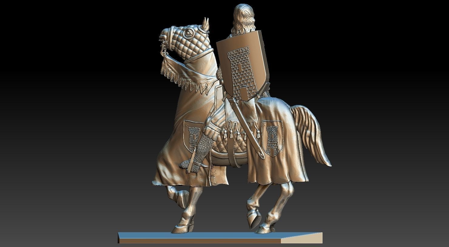 EQUESTRIAN KNIGHT 15 3D print model_6