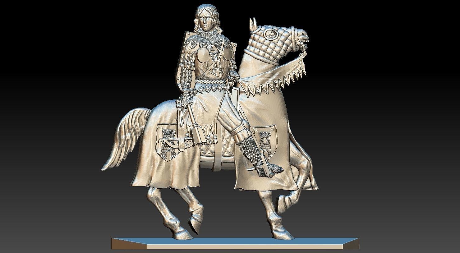 EQUESTRIAN KNIGHT 15 3D print model_15
