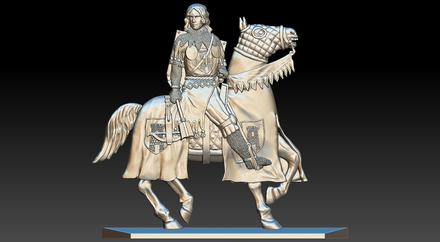 EQUESTRIAN KNIGHT 15 3D print model_16