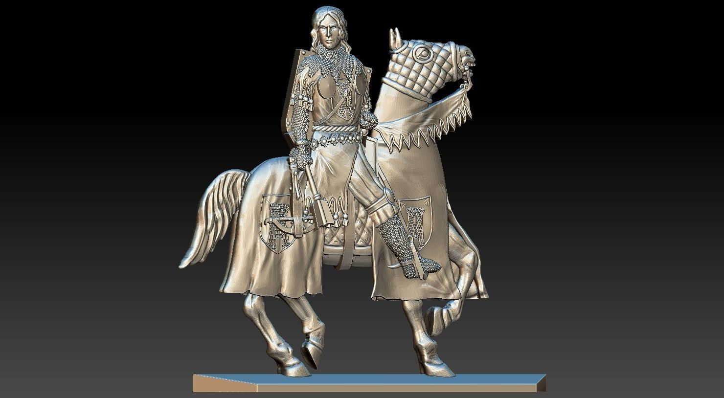 EQUESTRIAN KNIGHT 15 3D print model_14