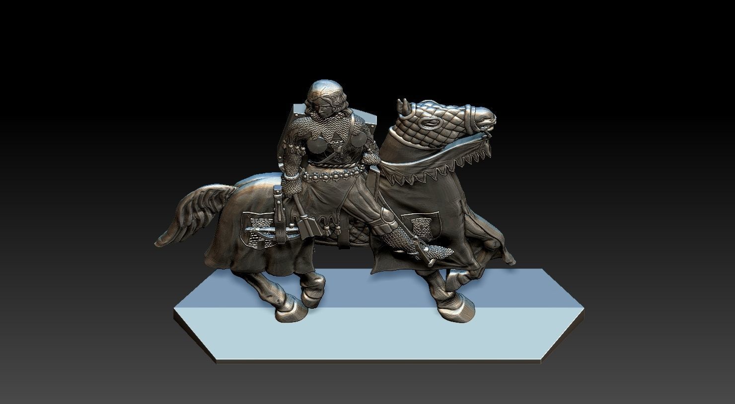 EQUESTRIAN KNIGHT 15 3D print model_18