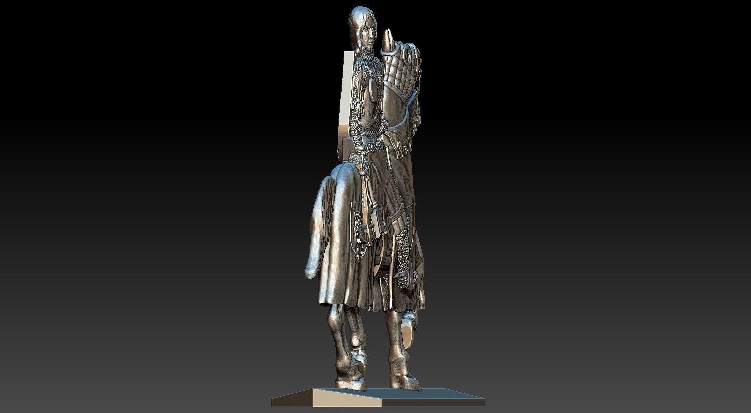 EQUESTRIAN KNIGHT 15 3D print model_11