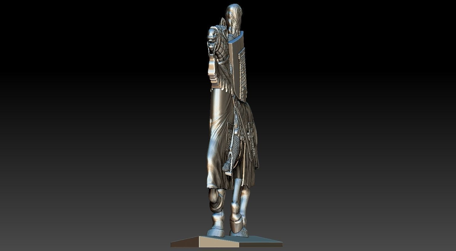 EQUESTRIAN KNIGHT 15 3D print model_26