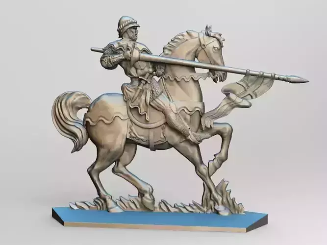EQUESTRIAN KNIGHT 16 3D print model