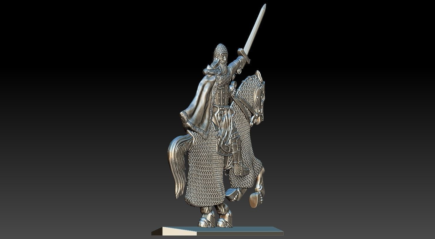 EQUESTRIAN KNIGHT 17 3D print model_17