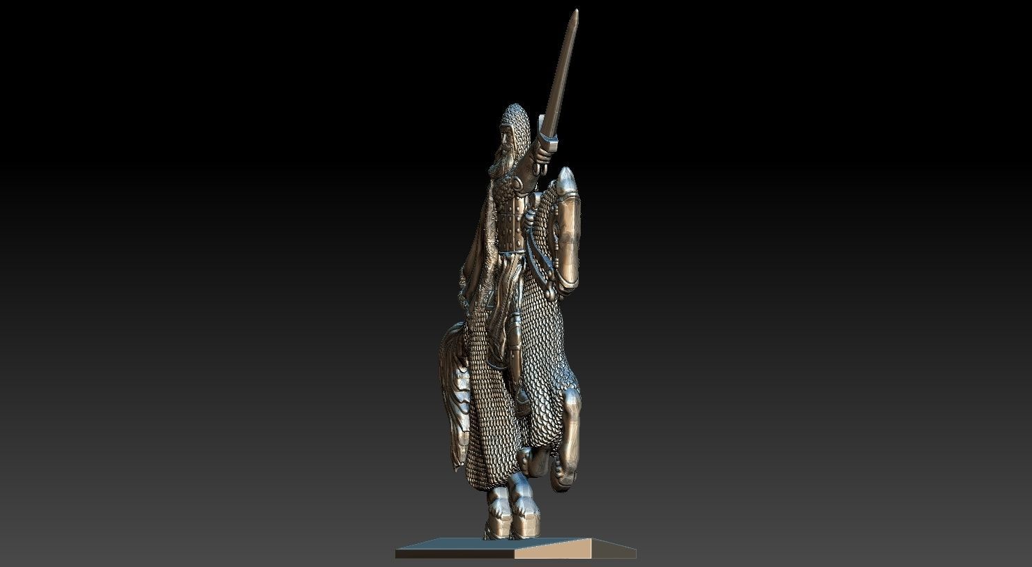 EQUESTRIAN KNIGHT 17 3D print model_28