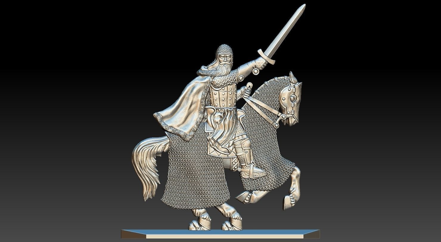 EQUESTRIAN KNIGHT 17 3D print model_19