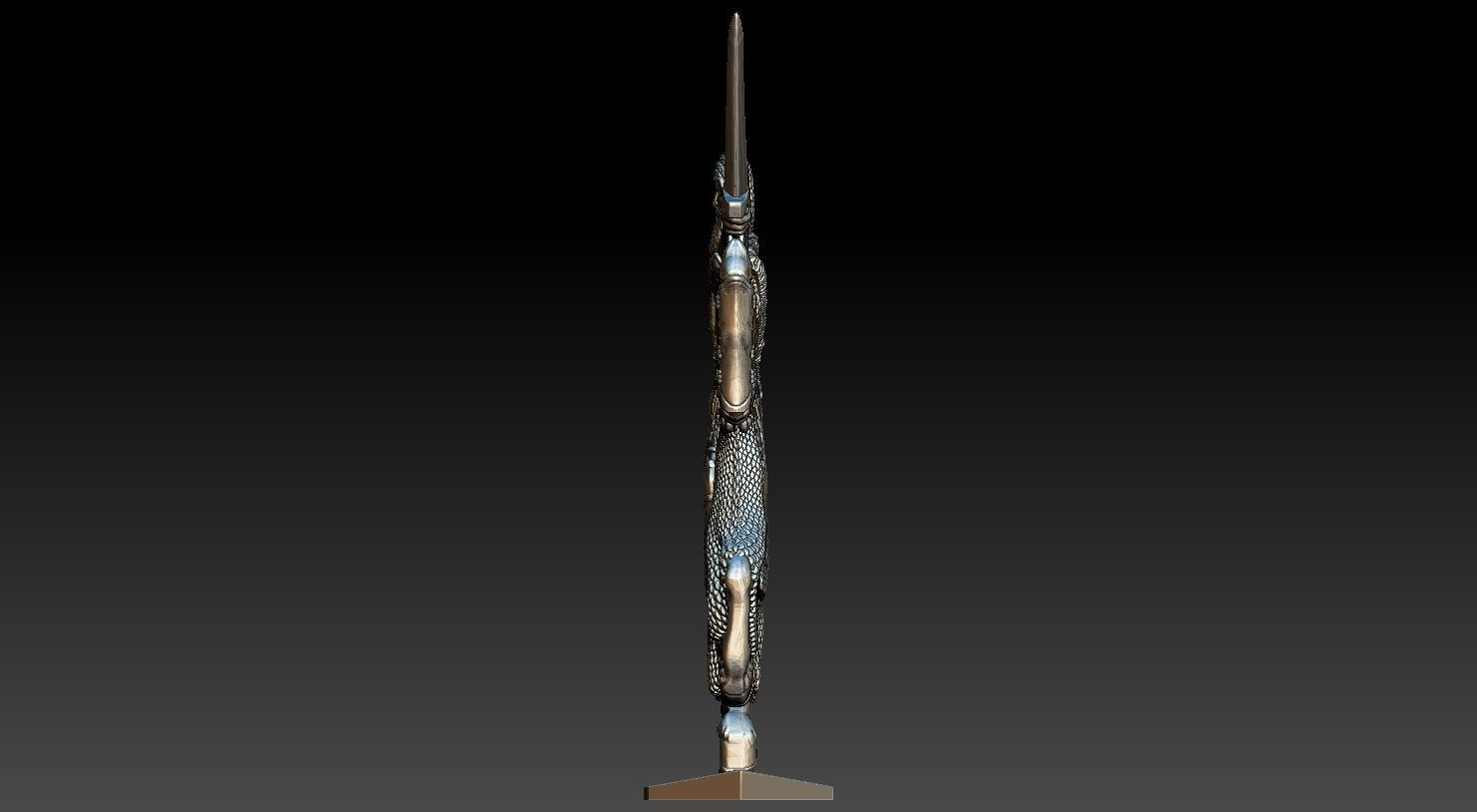 EQUESTRIAN KNIGHT 17 3D print model_3