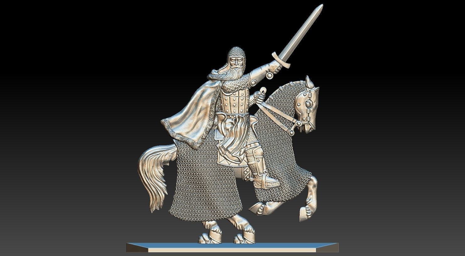 EQUESTRIAN KNIGHT 17 3D print model_20