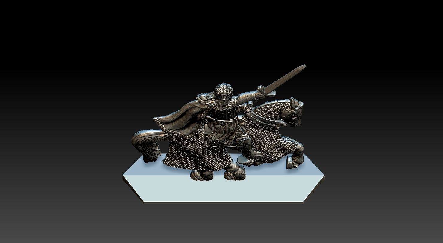 EQUESTRIAN KNIGHT 17 3D print model_21