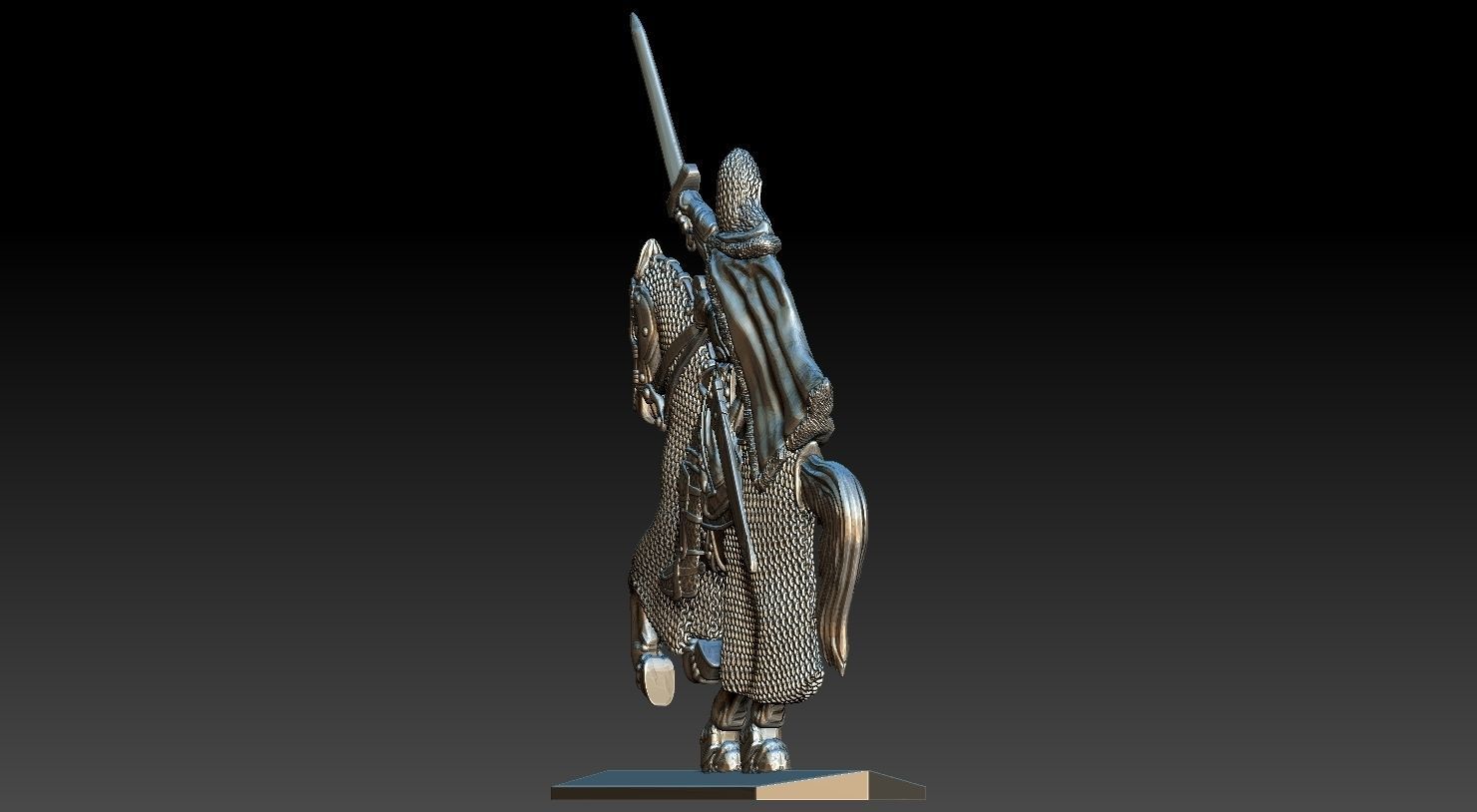EQUESTRIAN KNIGHT 17 3D print model_12