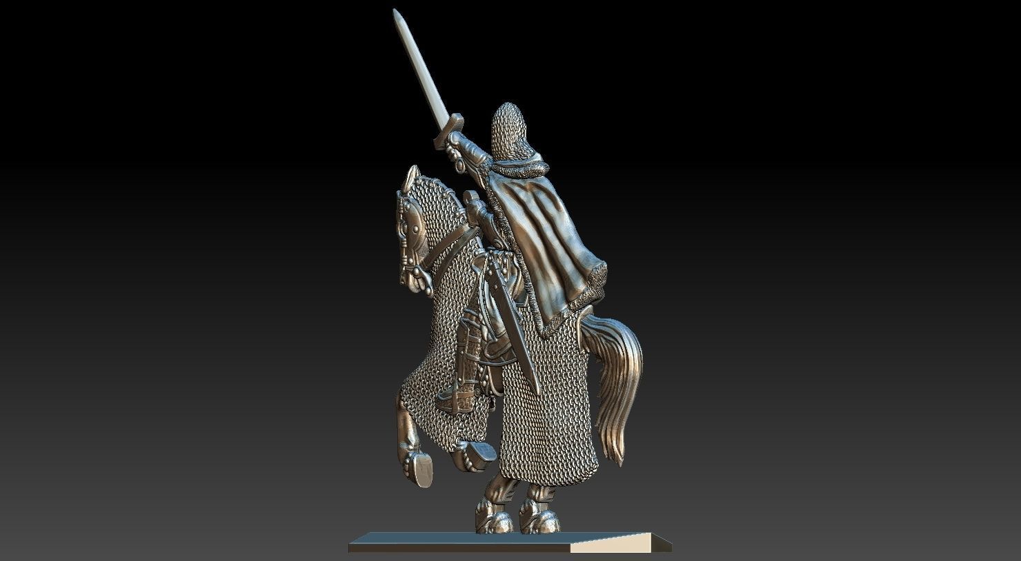 EQUESTRIAN KNIGHT 17 3D print model_11