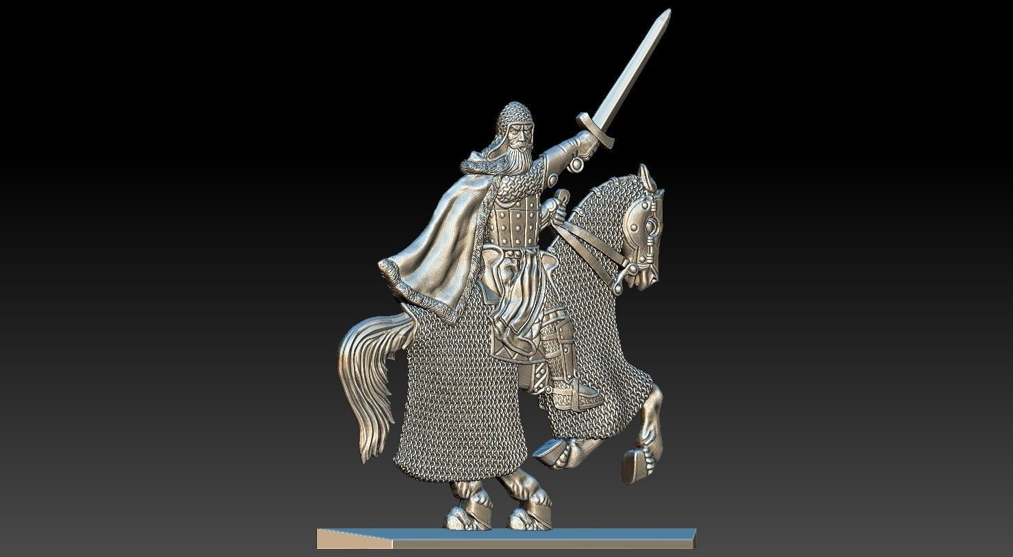 EQUESTRIAN KNIGHT 17 3D print model_18