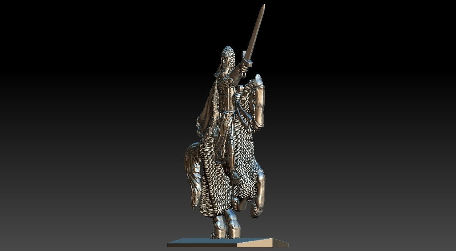 EQUESTRIAN KNIGHT 17 3D print model_27