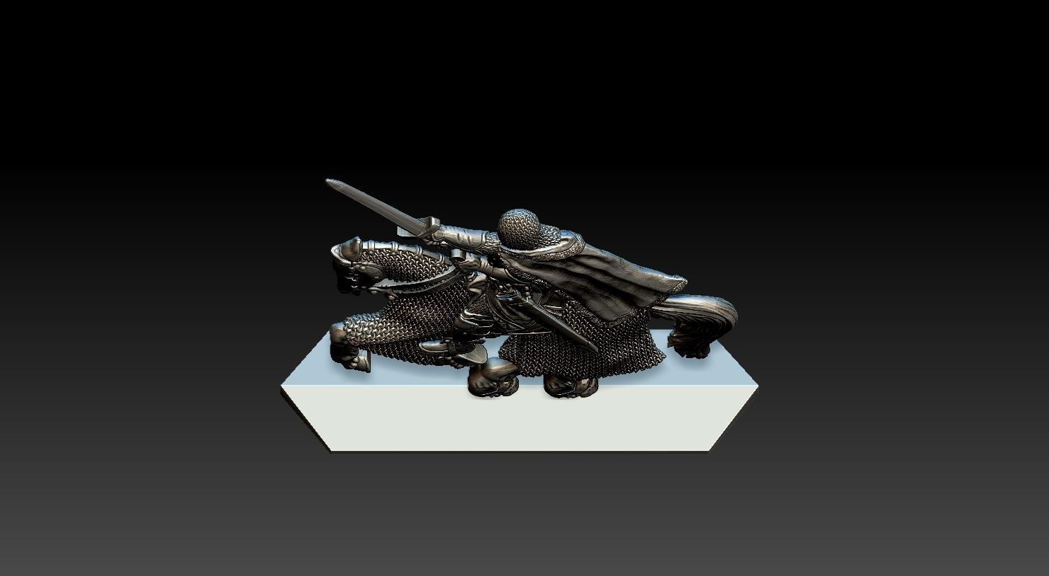 EQUESTRIAN KNIGHT 17 3D print model_23