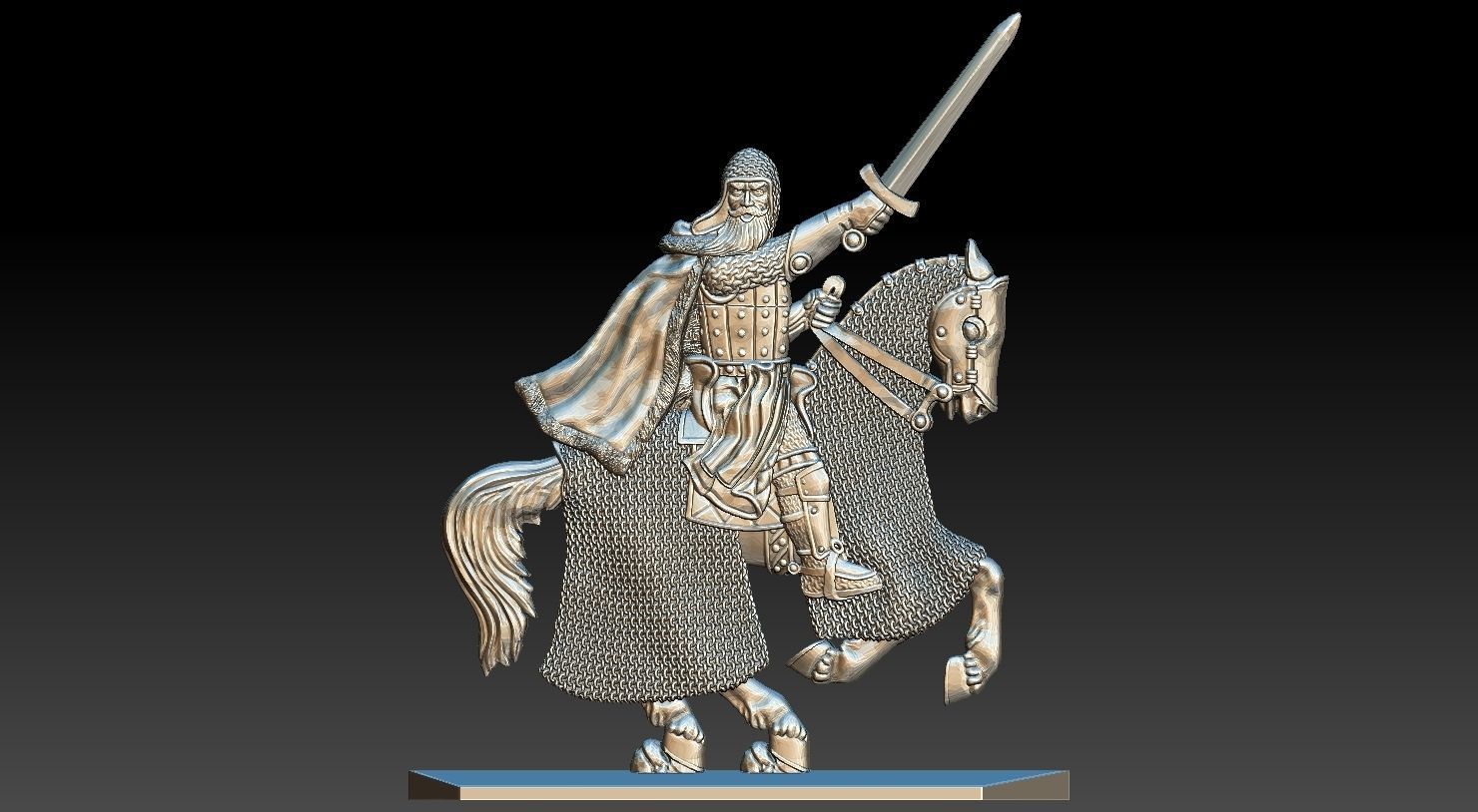 EQUESTRIAN KNIGHT 17 3D print model_13