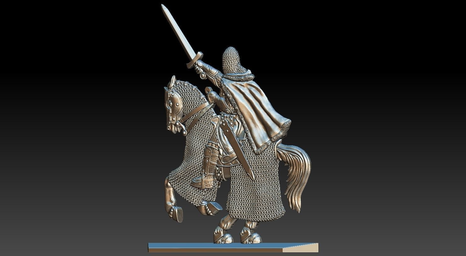 EQUESTRIAN KNIGHT 17 3D print model_10